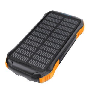 Batterie Solaire Portable Choetech B659 - Charge Inductive Qi 5W - Noir-Orange