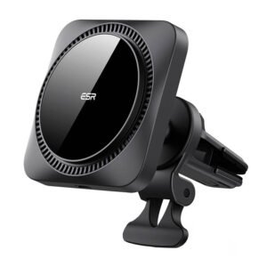 Support voiture ESR HaloLock CryoBoost avec chargeur inductif Qi MagSafe - Noir