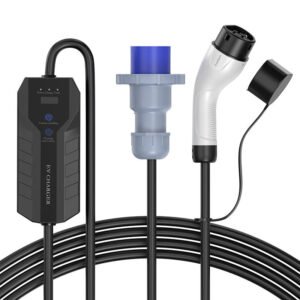 Chargeur Véhicule Électrique type-2 Choetech ACG15 3.5 kW avec écran LCD - Blanc