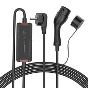 Chargeur de véhicule électrique type 2 Choetech ACG16 3.5 kW avec écran LCD - Noir