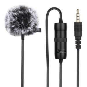 Microphone à clip PULUZ - Jack 3.5mm - Câble 6m