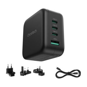 Chargeur mural Choetech PD6055 70W GaN avec adaptateurs US, EU, UK, AU