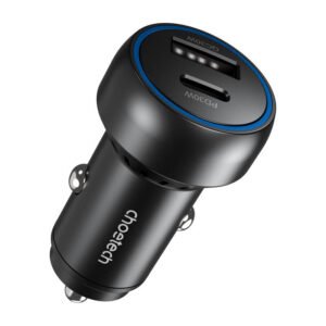 Chargeur de voiture Choetech 60W 2xUSB-C+USB-A - Noir