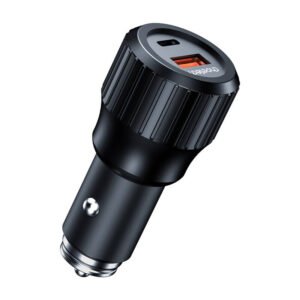 Chargeur de voiture rapide Choetech 63W Double USB-C 45W + USB-A 18W - Noir