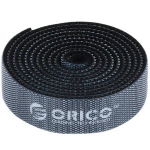 Sangles Velcro Rondes Orico 1m - Noir