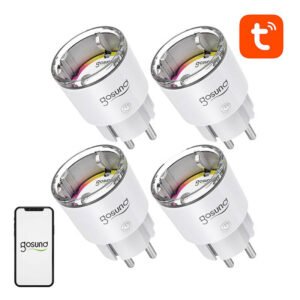 Prise intelligente WiFi Gosund EP2, Pack de 4 - Compatible Tuya
