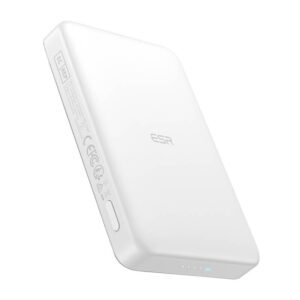 Batterie externe magnétique ESR Qi2 MagSlim 10000 mAh - Blanc