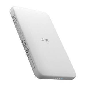 Batterie externe magnétique ESR Qi2 MagSlim 5000 mAh - Blanc