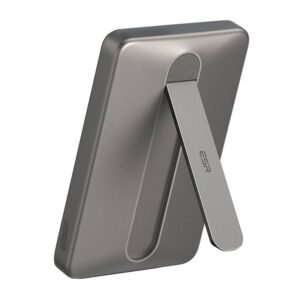 Batterie externe magnétique ESR Qi2 MagSlim 5000 mAh avec support - Sable