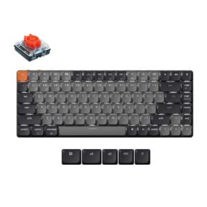 Clavier sans fil à profil bas Keychron K3 LED Switch Rouge - Gris