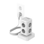Multiprise Tessan TS-306TS-C - Blanc