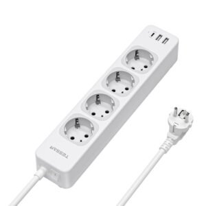 Multiprise Tessan TS-307-C - Blanc