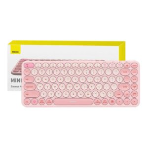 Clavier sans fil Tri-mode Baseus K01A - Rose Bébé